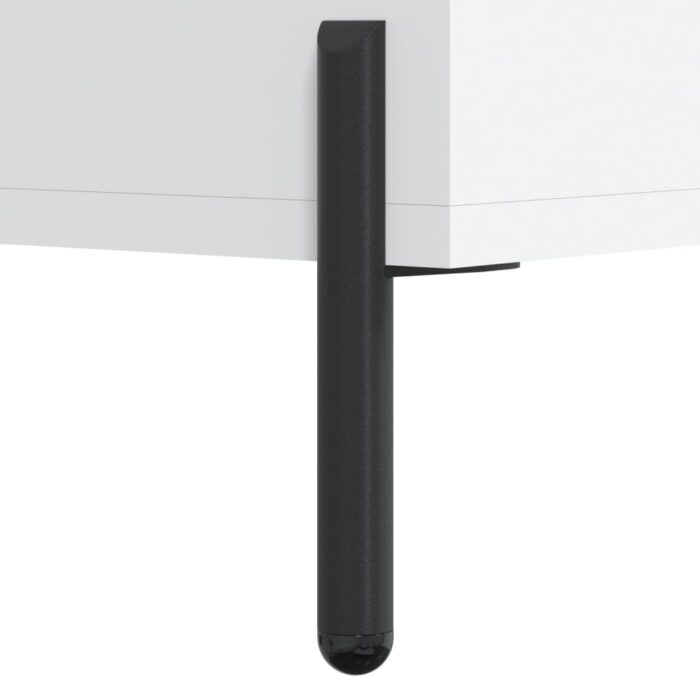 Table basse blanc 102x50x40 cm bois d'ingénierie – Image 9