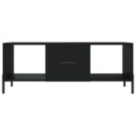 Table basse noir 102x50x40 cm bois d'ingénierie – Image 3