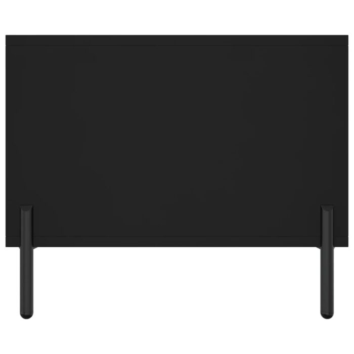 Table basse noir 102x50x40 cm bois d'ingénierie – Image 5