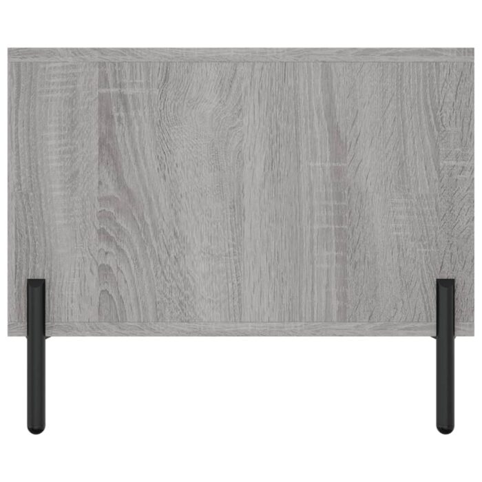 Table basse sonoma gris 102x50x40 cm bois d'ingénierie – Image 5
