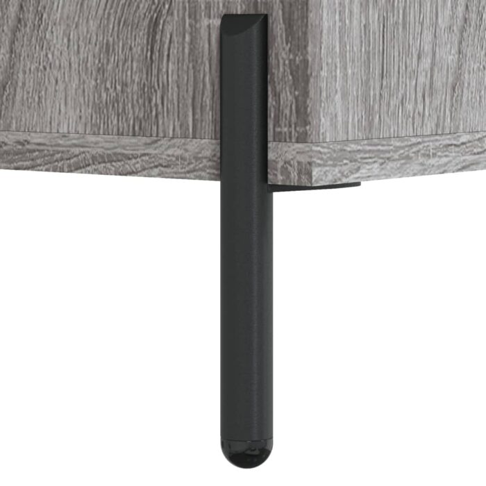 Table basse sonoma gris 102x50x40 cm bois d'ingénierie – Image 9