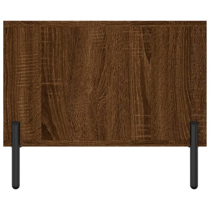 Table basse chêne marron 102x50x40 cm bois d'ingénierie – Image 5