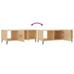 Table basse chêne sonoma 102x50x40 cm bois d'ingénierie – Image 6