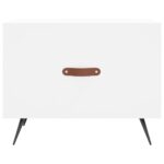 Table basse blanc 50x50x40 cm bois d'ingénierie – Image 3