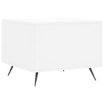 Table basse blanc 50x50x40 cm bois d'ingénierie – Image 6