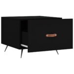 Table basse Noir 50x50x40 cm Bois d'ingénierie – Image 4