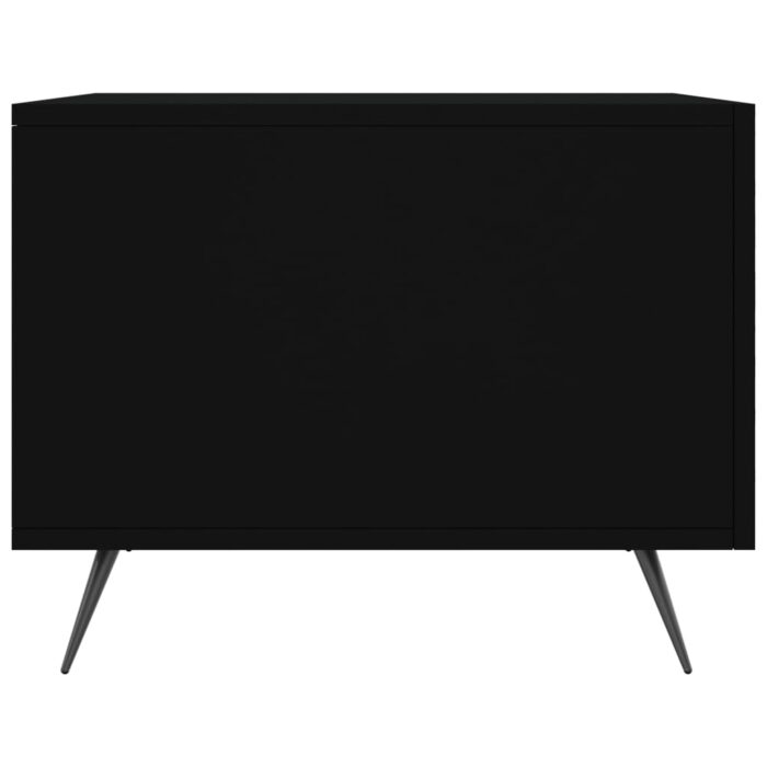 Table basse Noir 50x50x40 cm Bois d'ingénierie – Image 5