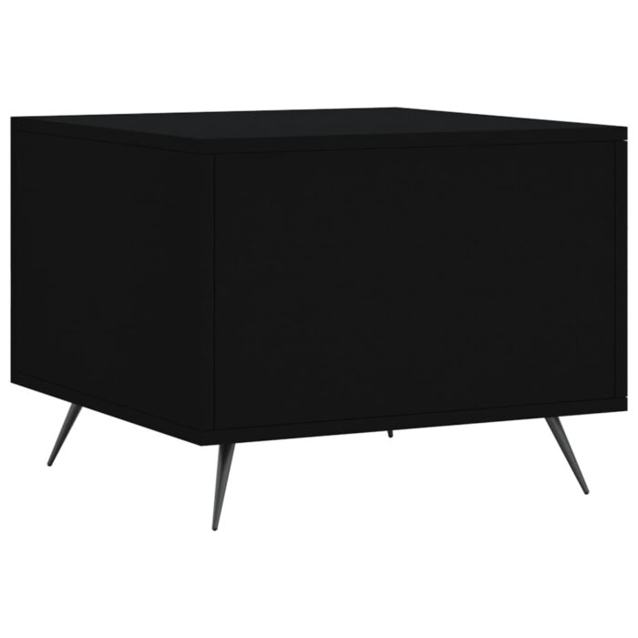 Table basse Noir 50x50x40 cm Bois d'ingénierie – Image 6