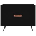 Tables basses 2 pcs noir 50x50x40 cm bois d'ingénierie – Image 4