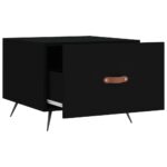 Tables basses 2 pcs noir 50x50x40 cm bois d'ingénierie – Image 5
