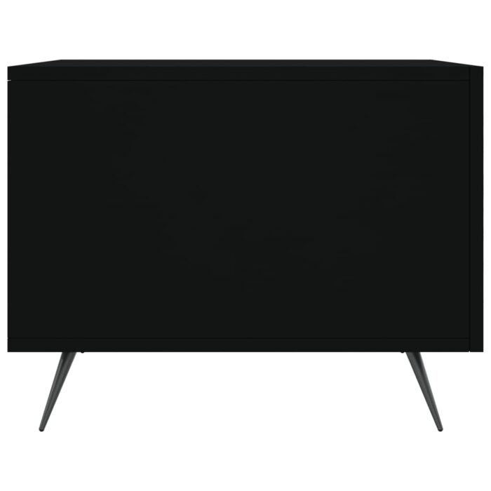 Tables basses 2 pcs noir 50x50x40 cm bois d'ingénierie – Image 6