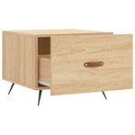 Table basse Chêne sonoma 50x50x40 cm Bois d'ingénierie – Image 4