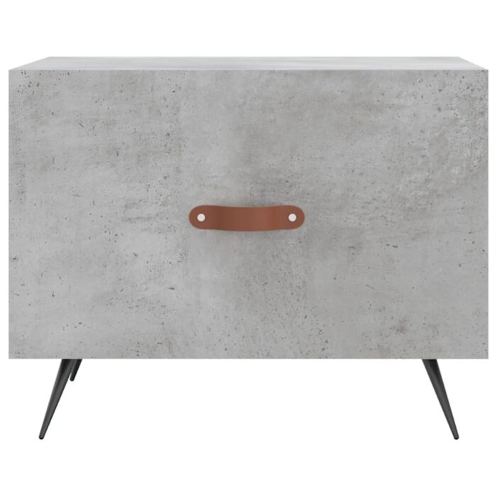 Table basse gris béton 50x50x40 cm bois d'ingénierie – Image 3