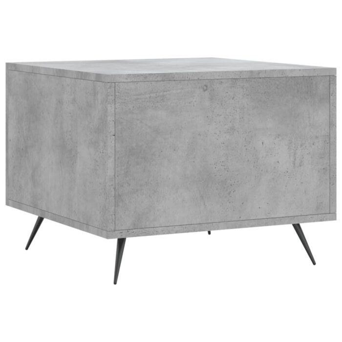Table basse gris béton 50x50x40 cm bois d'ingénierie – Image 6