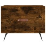 Table basse Chêne fumé 50x50x40 cm Bois d'ingénierie – Image 3