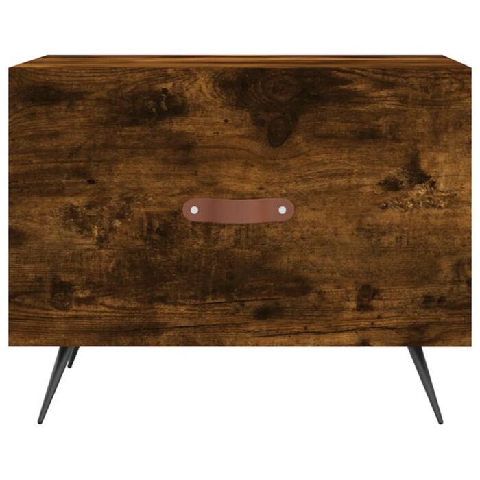 Table basse Chêne fumé 50x50x40 cm Bois d'ingénierie – Image 3