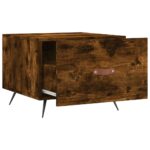 Table basse Chêne fumé 50x50x40 cm Bois d'ingénierie – Image 4