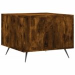 Table basse Chêne fumé 50x50x40 cm Bois d'ingénierie – Image 6