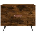 Tables basses 2 pcs chêne fumé 50x50x40 cm bois d'ingénierie – Image 4