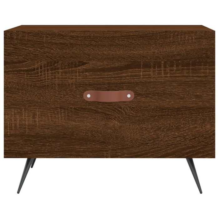 Table basse Chêne marron 50x50x40 cm Bois d'ingénierie – Image 3