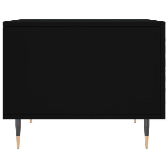 Tables basses 2 pcs noir 50x50x40 cm bois d'ingénierie – Image 6