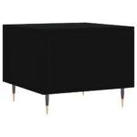 Tables basses 2 pcs noir 50x50x40 cm bois d'ingénierie – Image 7