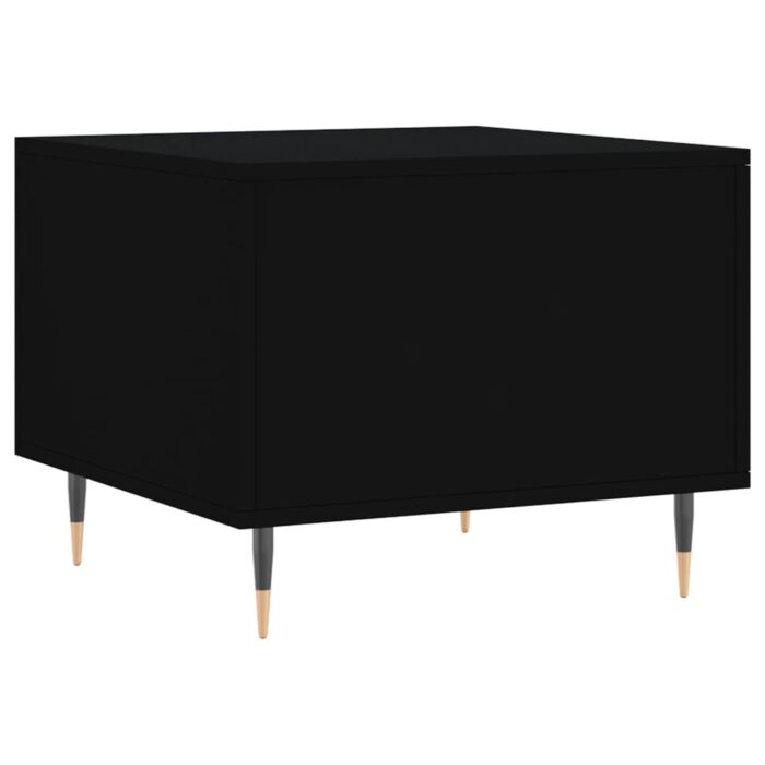 Tables basses 2 pcs noir 50x50x40 cm bois d'ingénierie – Image 7