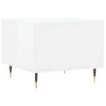 Tables basses 2 pcs blanc brillant 50x50x40cm bois d'ingénierie – Image 7