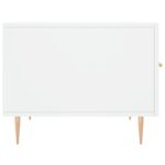 Table basse blanc 50x50x40 cm bois d'ingénierie – Image 5
