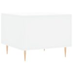 Table basse blanc 50x50x40 cm bois d'ingénierie – Image 6