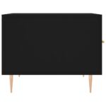 Table basse Noir 50x50x40 cm Bois d'ingénierie – Image 5