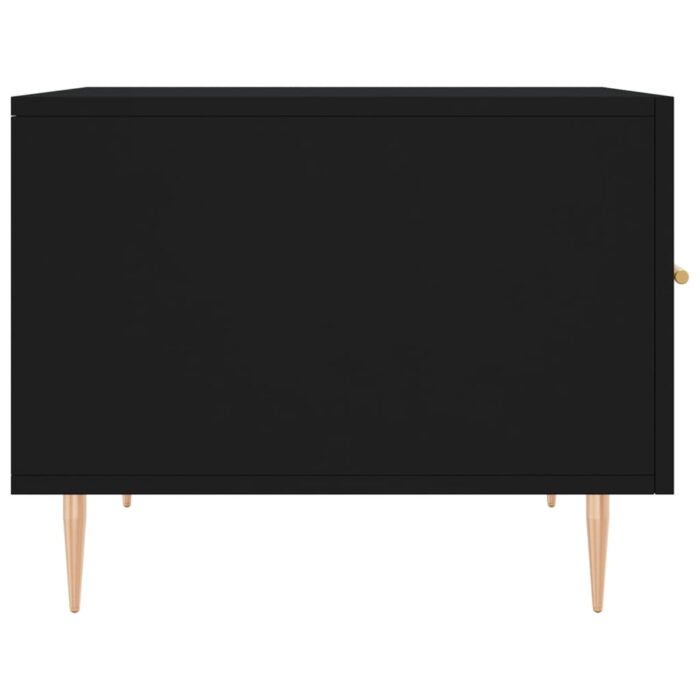 Table basse Noir 50x50x40 cm Bois d'ingénierie – Image 5