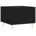 Table basse Noir 50x50x40 cm Bois d'ingénierie – Image 6
