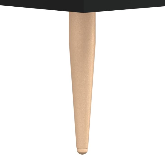 Table basse Noir 50x50x40 cm Bois d'ingénierie – Image 8