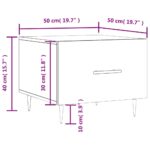 Tables basses 2 pcs noir 50x50x40 cm bois d'ingénierie – Image 11