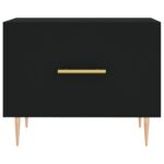 Tables basses 2 pcs noir 50x50x40 cm bois d'ingénierie – Image 4