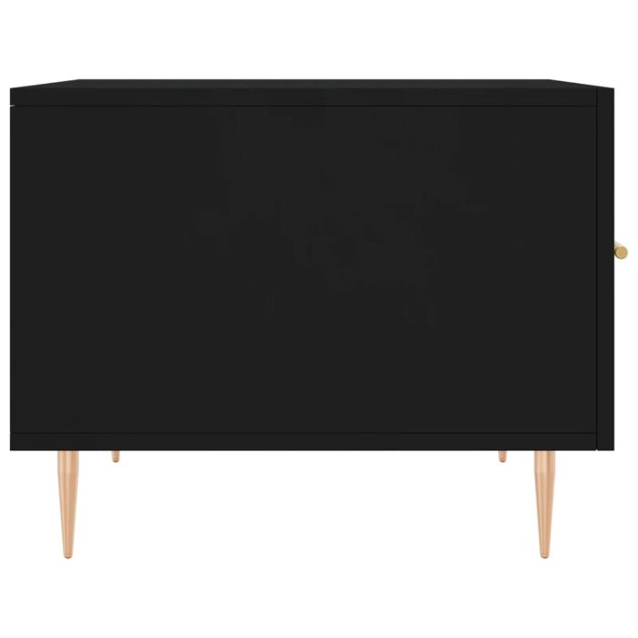 Tables basses 2 pcs noir 50x50x40 cm bois d'ingénierie – Image 6