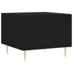 Tables basses 2 pcs noir 50x50x40 cm bois d'ingénierie – Image 7