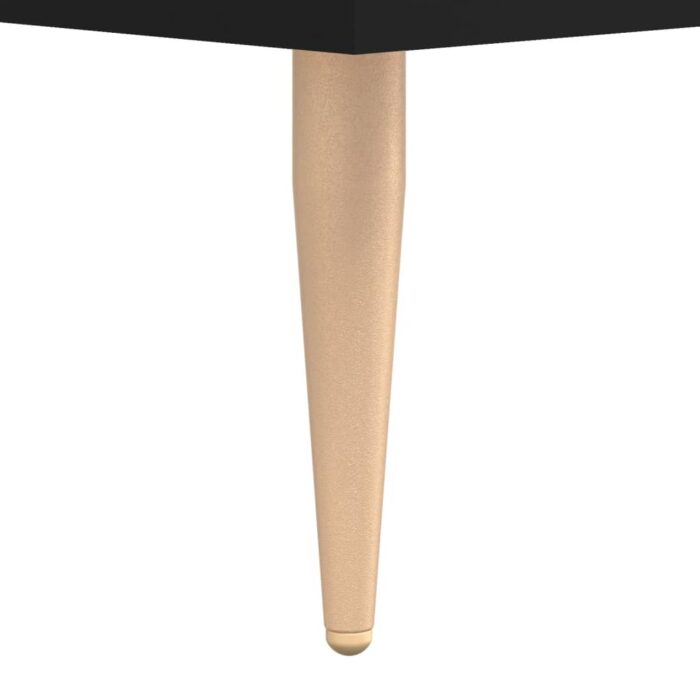 Tables basses 2 pcs noir 50x50x40 cm bois d'ingénierie – Image 9