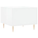 Tables basses 2 pcs blanc brillant 50x50x40cm bois d'ingénierie – Image 7