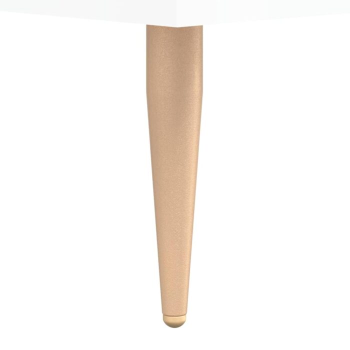 Tables basses 2 pcs blanc brillant 50x50x40cm bois d'ingénierie – Image 9