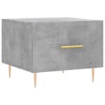 Tables basses 2 pcs gris béton 50x50x40 cm bois d'ingénierie – Image 3