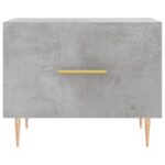Tables basses 2 pcs gris béton 50x50x40 cm bois d'ingénierie – Image 4