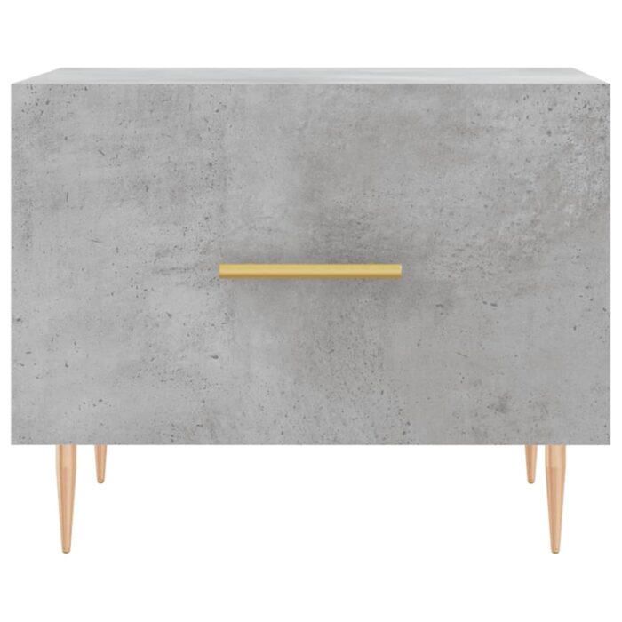 Tables basses 2 pcs gris béton 50x50x40 cm bois d'ingénierie – Image 4