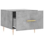 Tables basses 2 pcs gris béton 50x50x40 cm bois d'ingénierie – Image 5