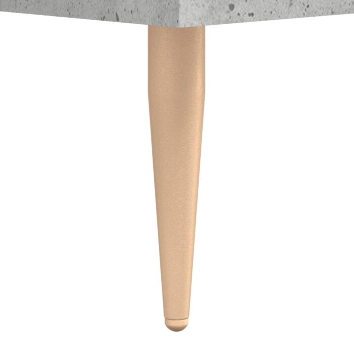 Tables basses 2 pcs gris béton 50x50x40 cm bois d'ingénierie – Image 9
