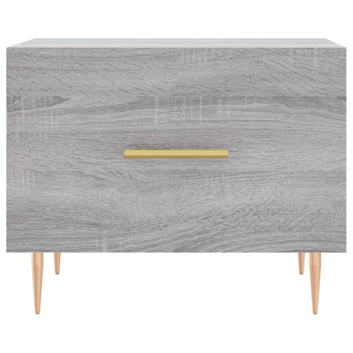 Table basse Sonoma gris 50x50x40 cm Bois d'ingénierie – Image 3