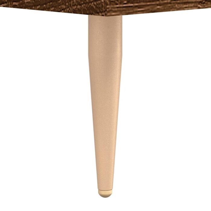 Tables basses 2 pcs chêne marron 50x50x40 cm bois d'ingénierie – Image 9