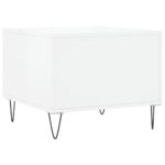Tables basses 2 pcs blanc brillant 50x50x40cm bois d'ingénierie – Image 7