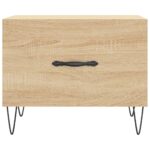 Table basse Chêne sonoma 50x50x40 cm Bois d'ingénierie – Image 3